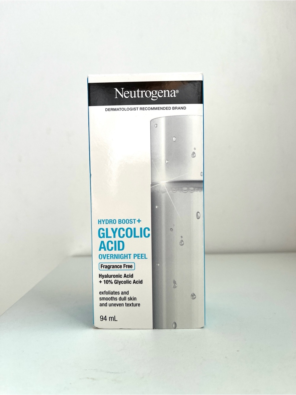 Brand New Neutrogena Hydro Boost+ Glycolic Acid Overnight Peel – 94 mL